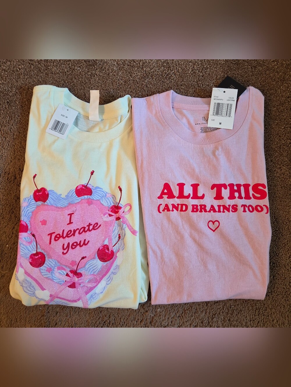 Graphic Tee - All This & Brains, I Tolerate You